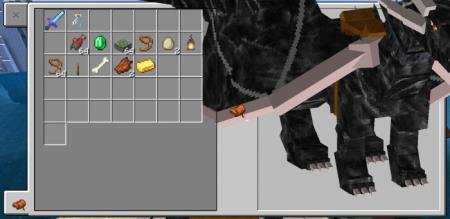 Взрослый дракон с установленным на него седлом