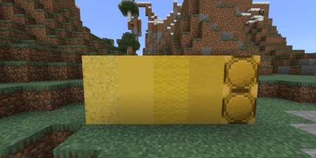 Золотой окрас различных блоков