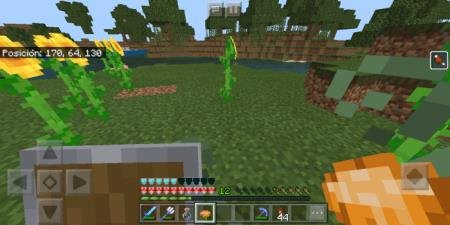 Игрок с щитом стоит на равнине