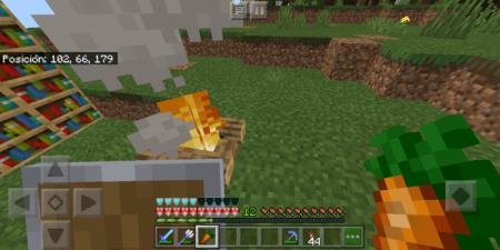 Игрок с морковкой в руках разжёг костёр