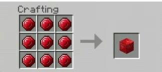 Рецепт крафта рубинового блока