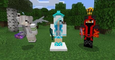 Представление ледяной девушки, ледяного паука и огненного парня