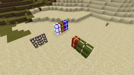 Представление различных видов и упаковок с рождественскими подарками