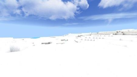 Огромные горы в снежном биоме