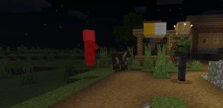 Агент стреляет в своего противника из лука