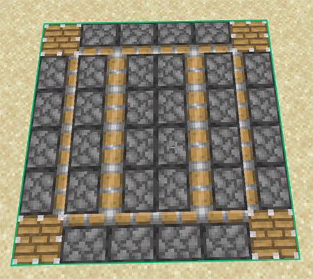 Пол из поршней