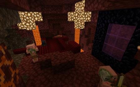 адский биом в обычном мире