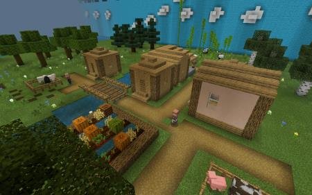 деревня в майнкрафт