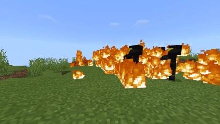 Горящие мобы