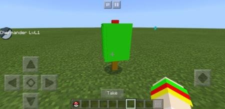 Игрок перед зелёным покебольным диском