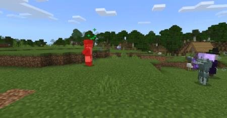 Метаморф в облике другого моба атакует противника