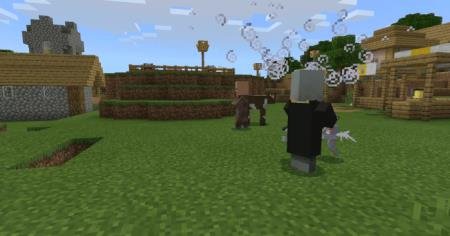 Метаморф напал на деревню в Майнкрафт