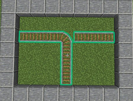 Правило Т-дороги в Майнкрафт