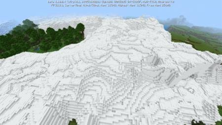 Представление снежного горного биома