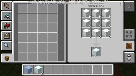 Рецепт крафта сжатого блока снего