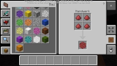 Рецепт крафта блока светящегося камня