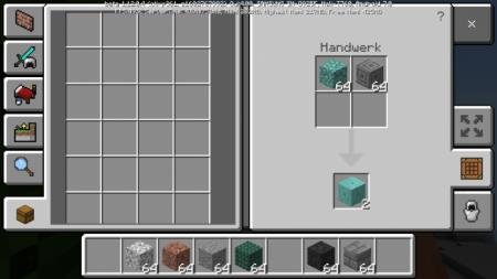 Рецепт крафта призмариновых блоков