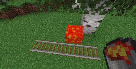 Действие лавы