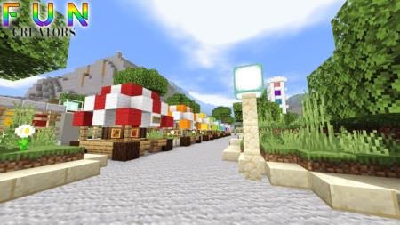 улицы парка развлечений