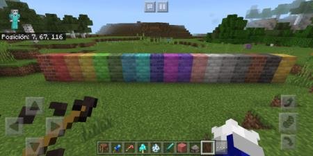 Игрок перед кирпичами, представленными в новых текстурах