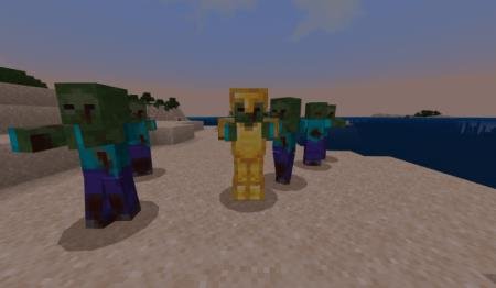 Представление множества заражённых зомби с новыми текстурами