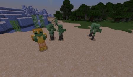 Представление новых мобов - Зомби Алекс, отличающихся от обычных зомби текстурами