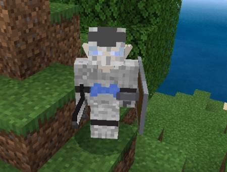 Эльф воин с мечом и щитом