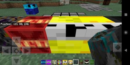 Представление блока TNT с мощностью взрыва х55