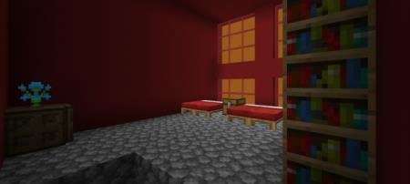 сундук рядом с кроватями