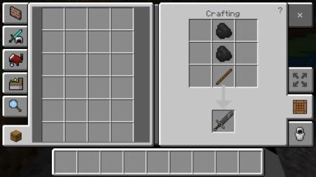 Крафт угольного меча