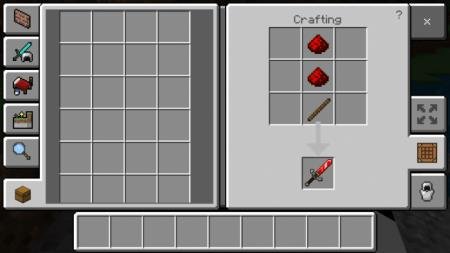 Крафт редстоун меча