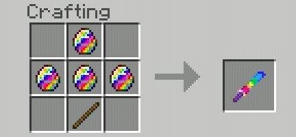 крафт радужной катаны