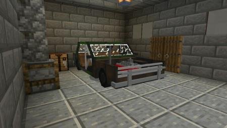 Представление улучшенного автомобиля ВАЗ 2106 (шестёрка) в мире Майнкрафт
