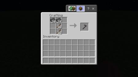 Рецепт крафта мотыги из руды Нижнего мира