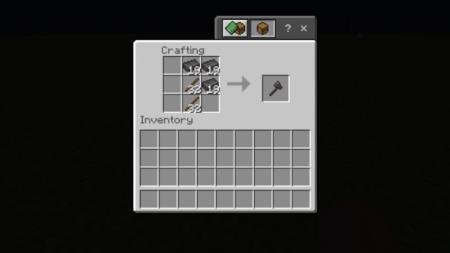 Рецепт крафта топора из руды Нижнего мира