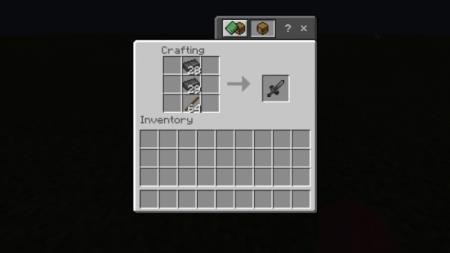 Рецепт крафта меча из руды Нижнего мира