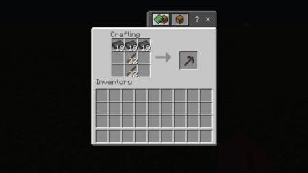 Рецепт крафта кирки из руды Нижнего мира