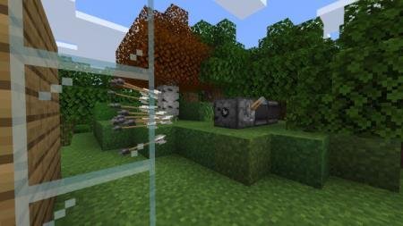 Полностью прозрачное стекло, в которое выстрелили множеством стрел