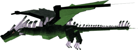 Зелёная виверна, характеризующая ядовитую стихию