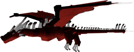 Красная виверна, характеризующая огненную стихию