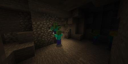 зомби в пещере