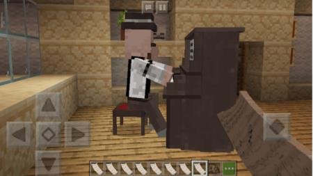 сельчанин за пианино