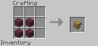 Рецепт крафта деревянных блоков