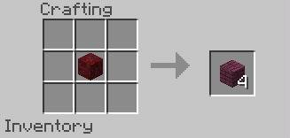 Рецепт крафта фиолетовых блоков