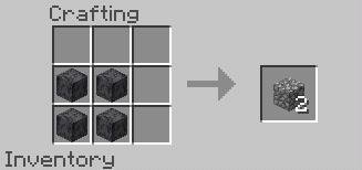 Рецепт крафта булыжника