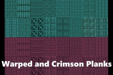 Малиновые и голубые доски