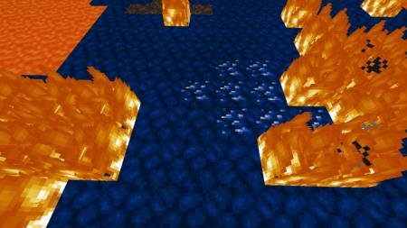 Сапфировая руда появилась рядом с бушующим огнём