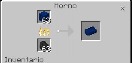 Получение синего слитка при поджигании двух элементов