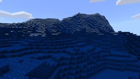 Тёмный ледяной биом под названием синий биом, который располагается в Нижнем мире