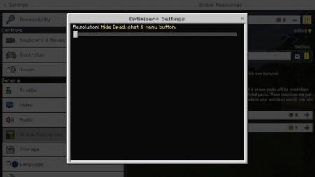 Изменение настроек текстур в главном меню игры с помощью перемещения слайдера
